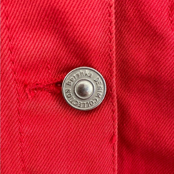 Bershka Red hot Denim jacket for men’s & Women’s - Picture 5 of 5